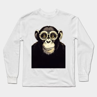 Monkey See, Monkey Do (no-fill light background) Long Sleeve T-Shirt